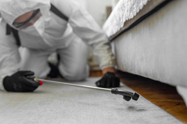 Professional Emergency Pest Control technician working in North Fond du Lac, WI